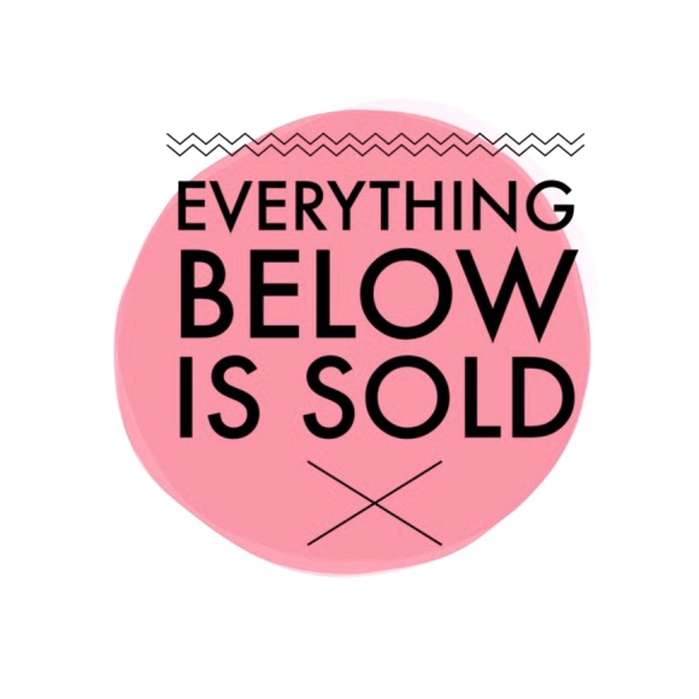❌ Everything Below is Sold ❌